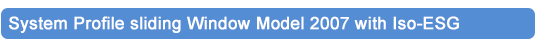 System Profile sliding Window Model 2007 with Iso-ESG